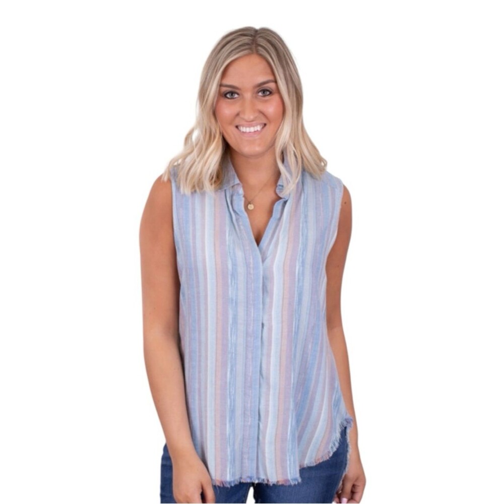Bella Dahl Crossback Yoke Shirt - Size M